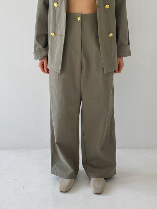 Medvilninės plačios kelnės