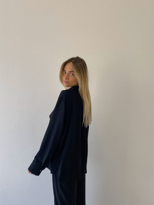Oversized marškiniai su dirželiu